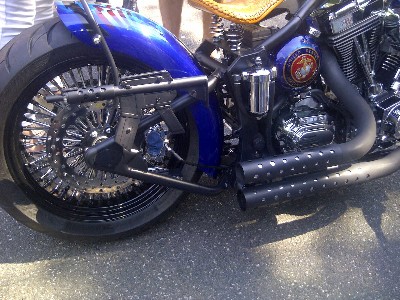 marine-themed bike tailight guns