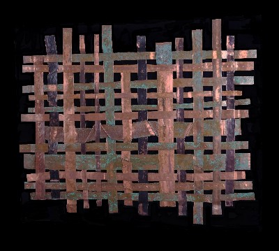 Copper Weave Wall Art